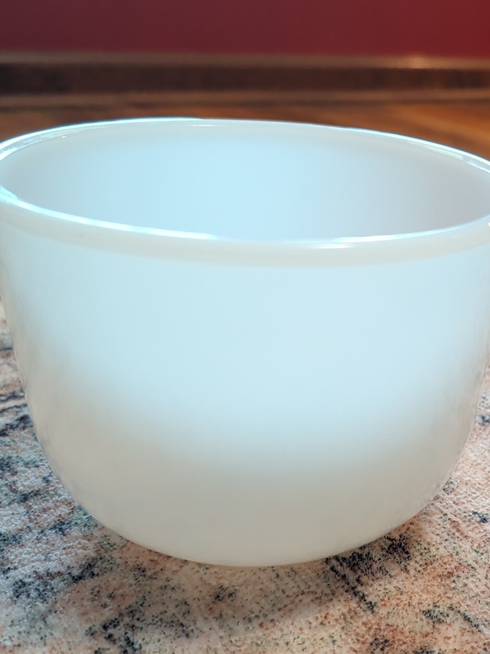 Sunbeam Glasbake White Milk Glass Mixing Bowl 20CJ